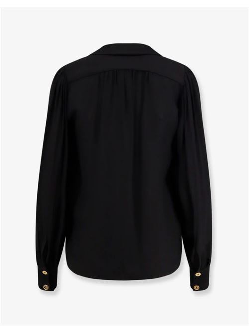 SHIRT WITH JEWEL ACCESSORY ELISABETTA FRANCHI | CA12356E2110 Nero